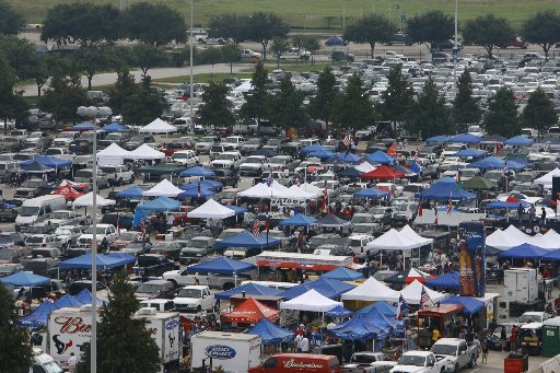 About 100,000 fans tailgate before Penn State University gridiron games.
