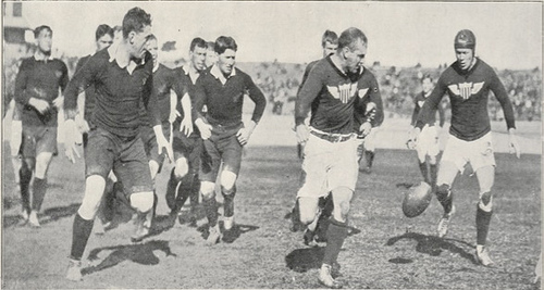 1910 USA Collegiate team in New Zealand - Photo courtesy of USA Rugby
